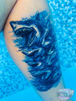 Shark Attack Half Sleeve tattoo