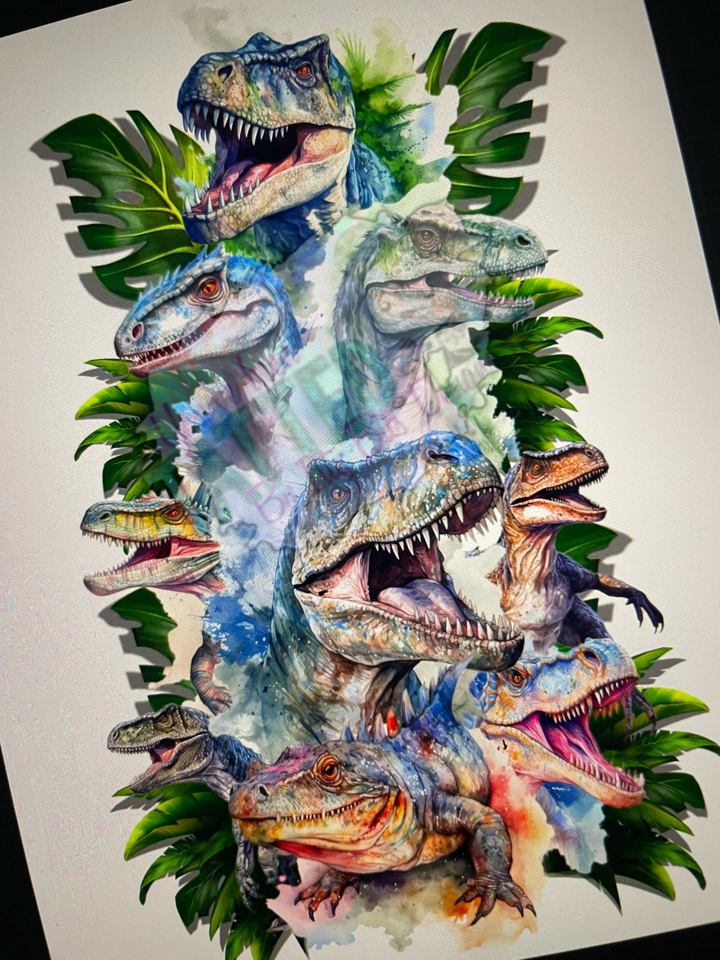 Dinos Half Sleeve Temporary Tattoo