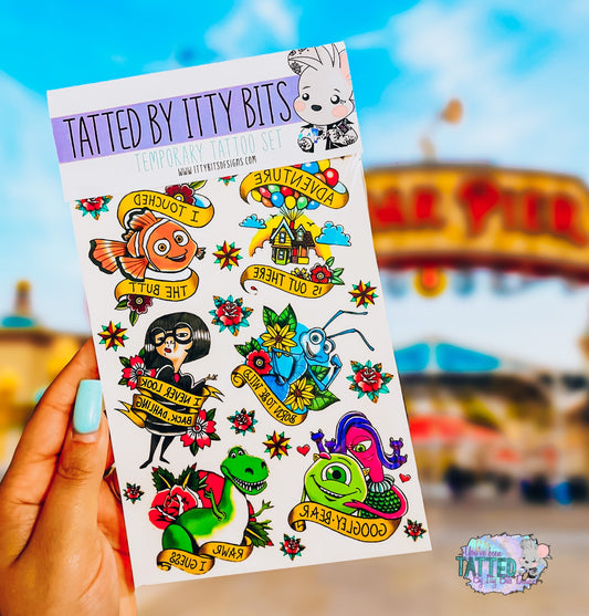 Animated Friends Tatted Tattoo Set