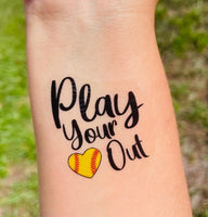 Play Your Heart Out Tattoos - Sheet of 35