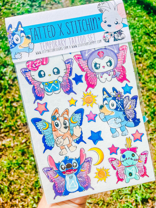 Celestial Friends Tatted x Stitchin Sammy Tattoo Set