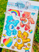 Rainbow Bears Temporary Tattoo Set