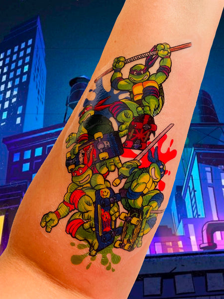 Superhero Turtles Half Sleeve tattoo