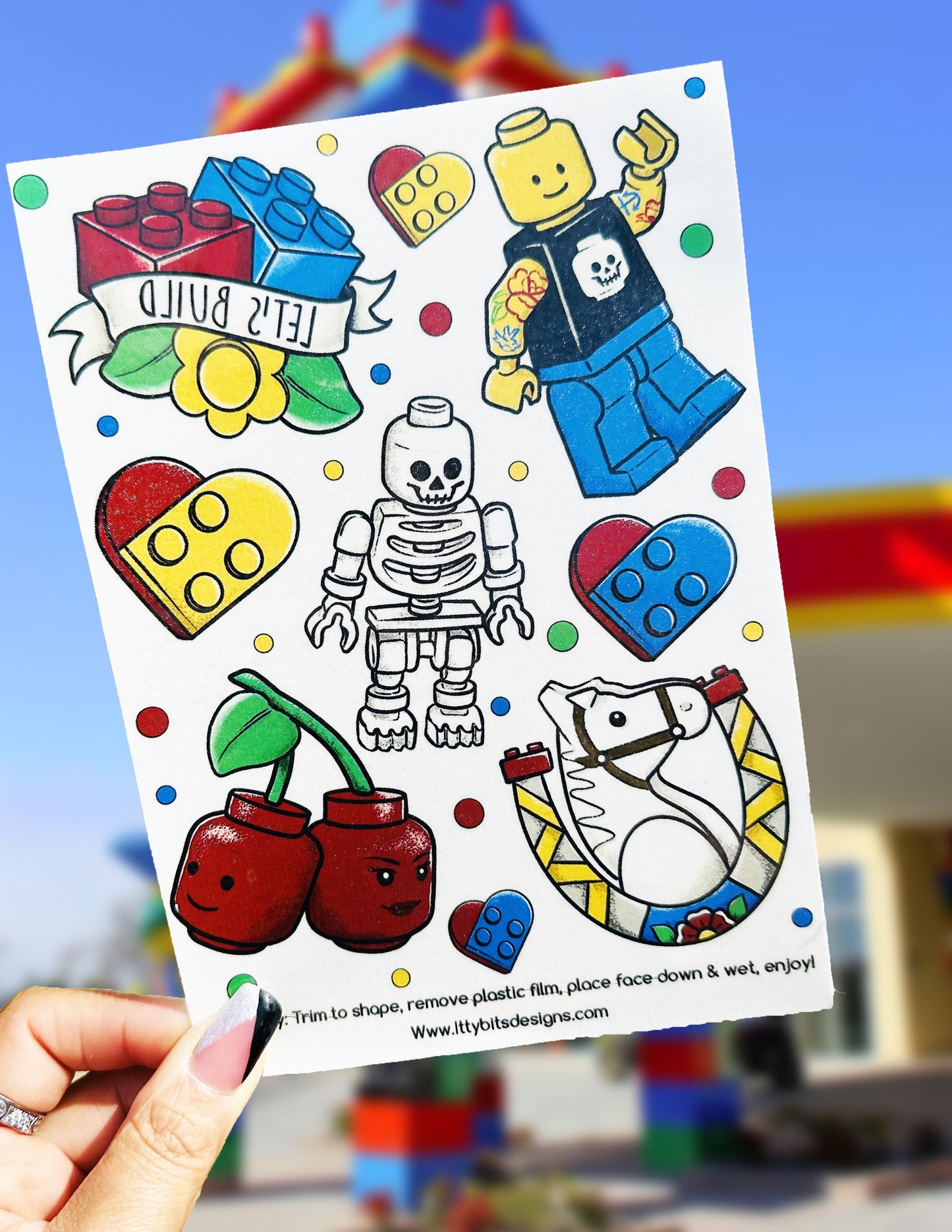 Block Buildin' Tatz Tattoo Set