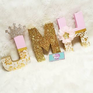 Glitter Add On for Letter & Number Party Decorations - Itty Bits Designs