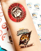 CUSTOM Team Logo/Image Temporary Tattoos - Sheet of 35