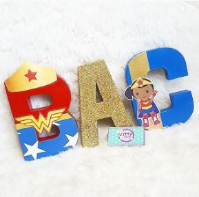 CUSTOM Themed Birthday letters - 8 inch letter decor - Itty Bits Designs