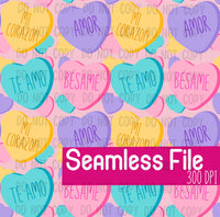 Te Amo Hearts Seamless File