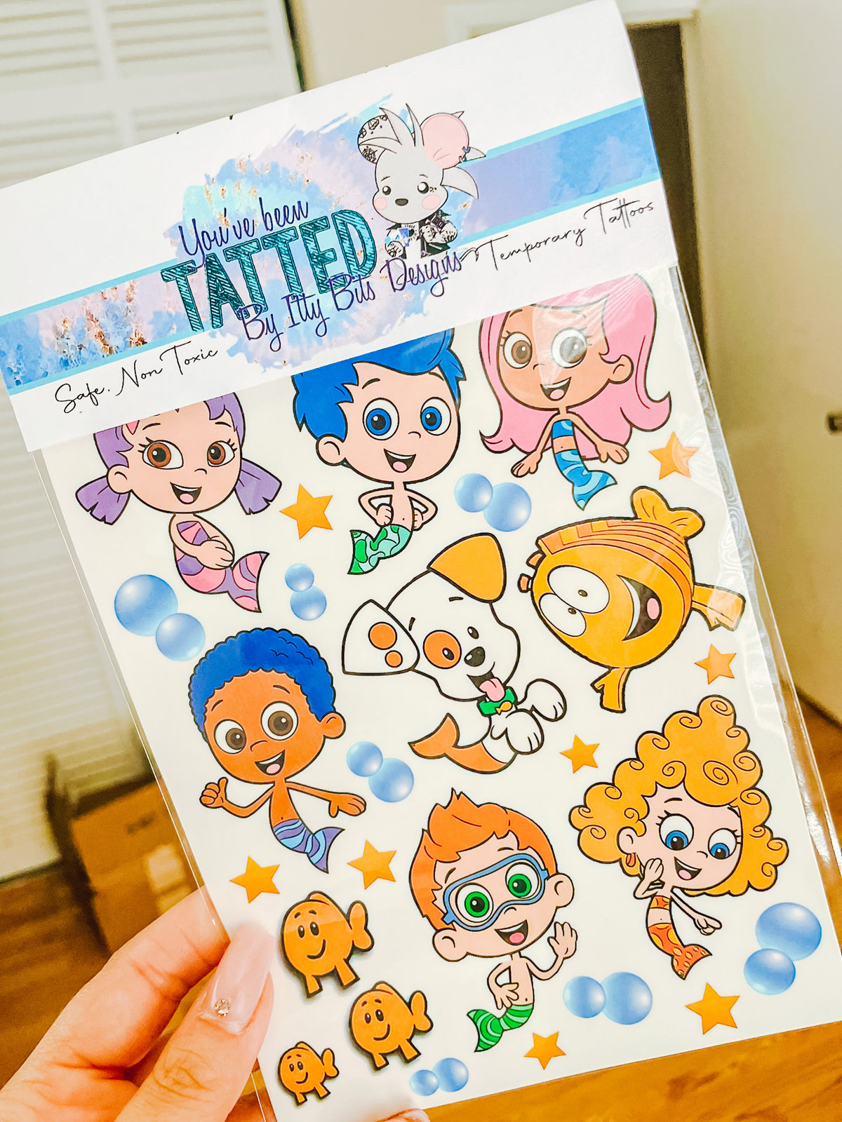 Guppie Friends Tattoo Set