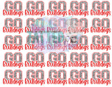 Custom GO TEAM temporary Tattoos - Sheet of 35 tattoos