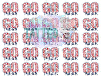 Custom GO TEAM temporary Tattoos - Sheet of 35 tattoos