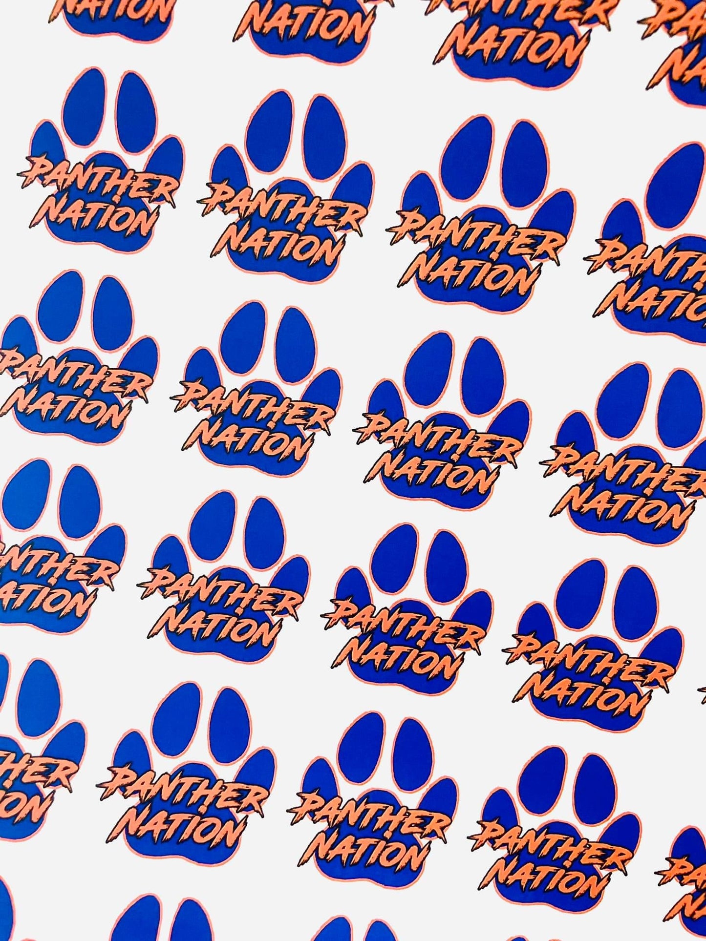 Team Nation Paw Print Tattoos - Sheet of 35 Tattoos