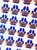 Team Nation Paw Print Tattoos - Sheet of 35 Tattoos