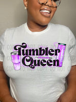 Tumbler Queen Purple Digital PNG file