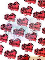 Custom Cheer Megaphone Tattoos - Sheet of 35 Tattoos