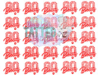 Custom GO TEAM temporary Tattoos - Sheet of 35 tattoos