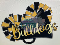 Custom Cheer Megaphone Tattoos - Sheet of 35 Tattoos