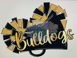 Custom Cheer Megaphone Tattoos - Sheet of 35 Tattoos