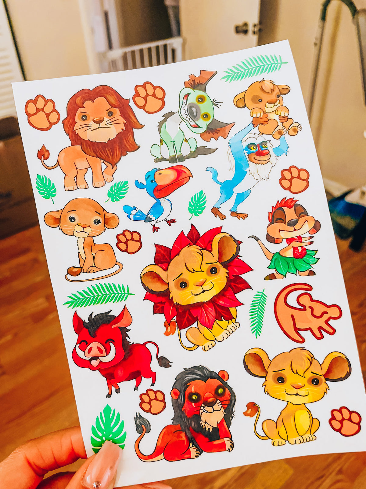 Pride Rock Lions Tattoo Set