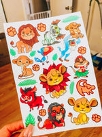 Pride Rock Lions Tattoo Set