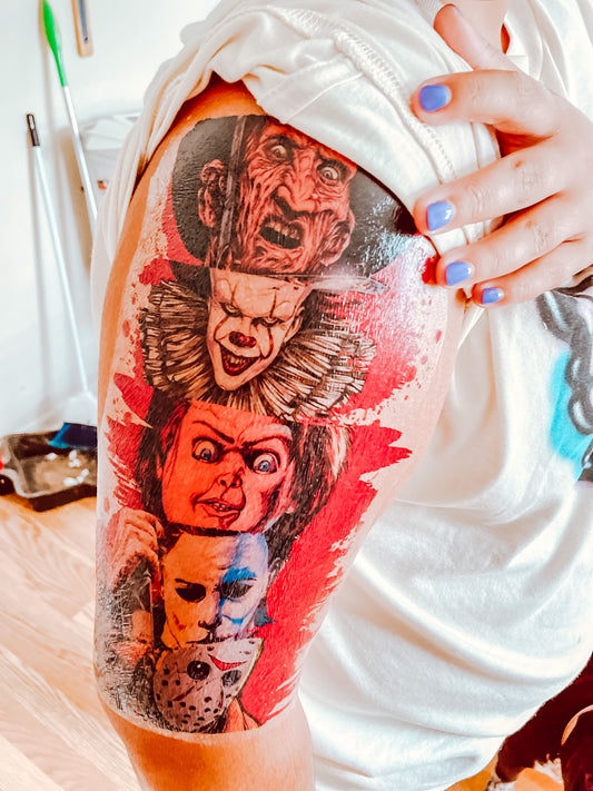 Horror HALF Sleeve tattoo