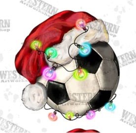 Santa Soccer Ball Tattoos - Sheet of 35
