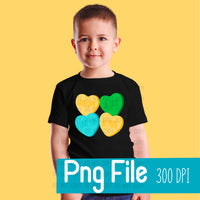 Handsome Hearts PNG Digital file