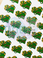 Custom Cheer Megaphone Tattoos - Sheet of 35 Tattoos