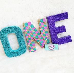 CUSTOM Themed Birthday letters - 8 inch letter decor - Itty Bits Designs