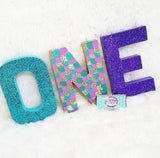CUSTOM Themed Birthday letters - 8 inch letter decor - Itty Bits Designs